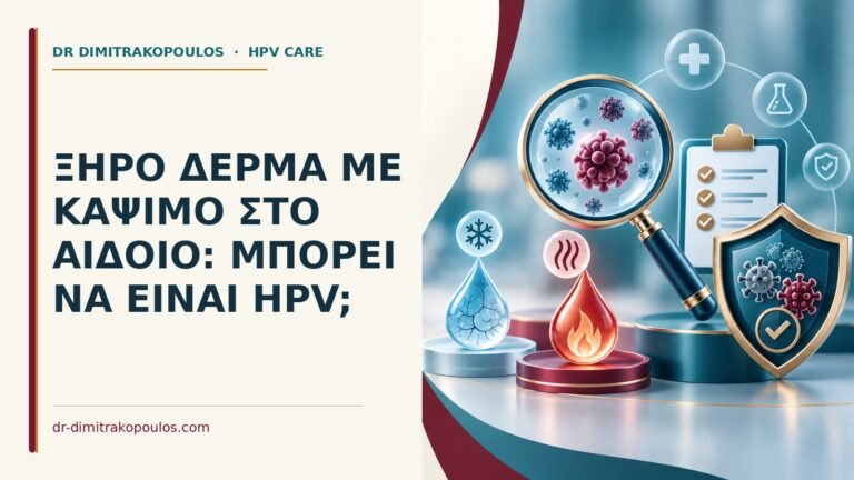 Ιατρικό cover για: Ξηρό δέρμα με κάψιμο στο αιδοίο: μπορεί να είναι HPV