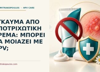 Έγκαυμα από αποτριχωτική κρέμα: μπορεί να μοιάζει με HPV; Ιατρικό cover για: Έγκαυμα από αποτριχωτική κρέμα: μπορεί να μοιάζει με HPV