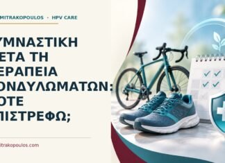 Γυμναστική μετά τη θεραπεία κονδυλωμάτων: πότε επιστρέφω; Ιατρικό cover για: Γυμναστική μετά τη θεραπεία κονδυλωμάτων: πότε επιστρέφω