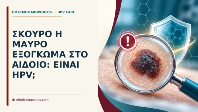 Ιατρικό cover για: Σκούρο ή μαύρο εξόγκωμα στο αιδοίο: είναι HPV