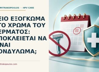 Ιατρικό cover για: Λείο εξόγκωμα στο χρώμα του δέρματος: αποκλείεται να είναι κονδύλωμα