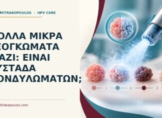 Ιατρικό cover για: Πολλά μικρά εξογκώματα μαζί: είναι συστάδα κονδυλωμάτων