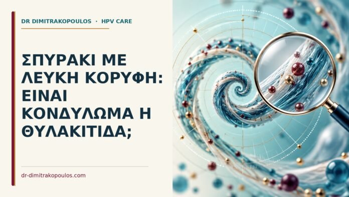Σπυράκι με λευκή κορυφή: είναι κονδύλωμα ή θυλακίτιδα Ιατρικό cover για: Σπυράκι με λευκή κορυφή: είναι κονδύλωμα ή θυλακίτιδα