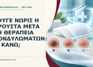 Έφυγε νωρίς η κρούστα μετά τη θεραπεία κονδυλωμάτων: τι κάνω; Ιατρικό cover για: Έφυγε νωρίς η κρούστα μετά τη θεραπεία κονδυλωμάτων: τι κάνω