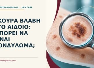 Σκούρα βλάβη στο αιδοίο: μπορεί να είναι κονδύλωμα; Ιατρικό cover για: Σκούρα βλάβη στο αιδοίο: μπορεί να είναι κονδύλωμα