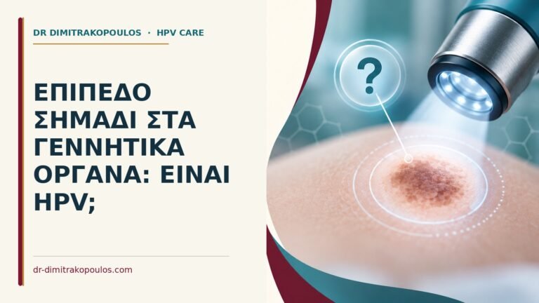 Ιατρικό cover για: Επίπεδο σημάδι στα γεννητικά όργανα: είναι HPV
