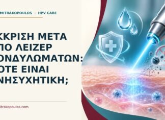 Έκκριση μετά από λέιζερ κονδυλωμάτων: πότε είναι ανησυχητική; Ιατρικό cover για: Έκκριση μετά από λέιζερ κονδυλωμάτων: πότε είναι ανησυχητική