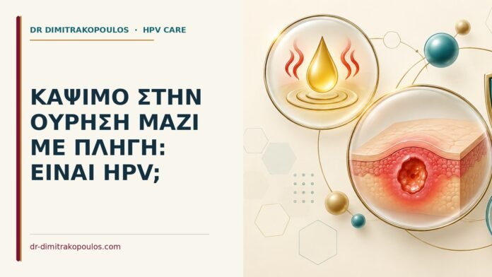 Κάψιμο στην ούρηση μαζί με πληγή: είναι HPV Ιατρικό cover για: Κάψιμο στην ούρηση μαζί με πληγή: είναι HPV