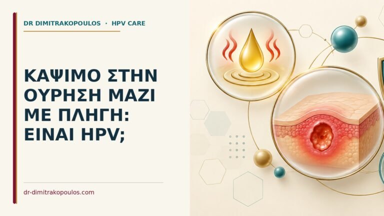 Ιατρικό cover για: Κάψιμο στην ούρηση μαζί με πληγή: είναι HPV