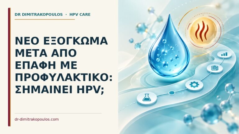Ιατρικό cover για: Νέο εξόγκωμα μετά από επαφή με προφυλακτικό: σημαίνει HPV