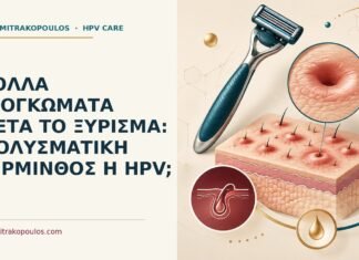 Πολλά εξογκώματα μετά το ξύρισμα: μολυσματική τέρμινθος ή HPV; Ιατρικό cover για: Πολλά εξογκώματα μετά το ξύρισμα: μολυσματική τέρμινθος ή HPV