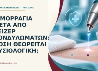 Αιμορραγία μετά από λέιζερ κονδυλωμάτων: πόση θεωρείται φυσιολογική; Ιατρικό cover για: Αιμορραγία μετά από λέιζερ κονδυλωμάτων: πόση θεωρείται φυσιολογική