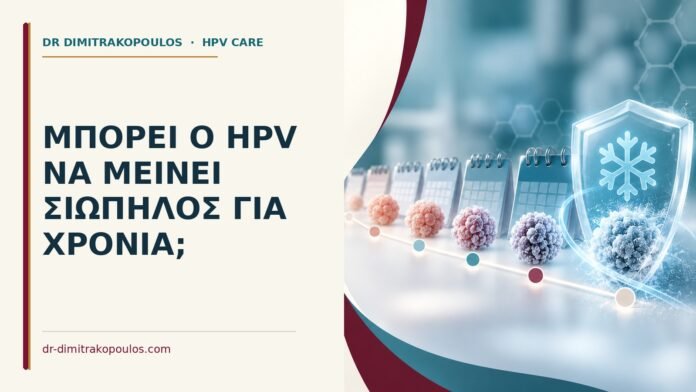 Μπορεί ο HPV να μείνει σιωπηλός για χρόνια Ιατρικό cover για: Μπορεί ο HPV να μείνει σιωπηλός για χρόνια
