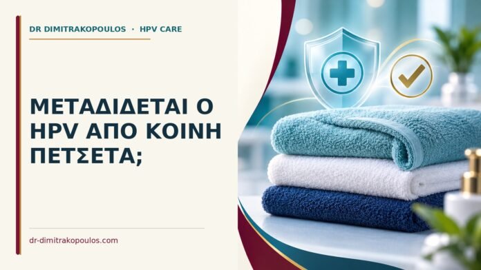 Ιατρικό cover για: Μεταδίδεται ο HPV από κοινή πετσέτα