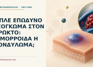 Μπλε επώδυνο εξόγκωμα στον πρωκτό: αιμορροΐδα ή κονδύλωμα; Ιατρικό cover για: Μπλε επώδυνο εξόγκωμα στον πρωκτό: αιμορροΐδα ή κονδύλωμα