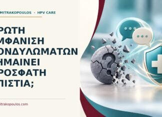 Ιατρικό cover για: Πρώτη εμφάνιση κονδυλωμάτων σημαίνει πρόσφατη απιστία