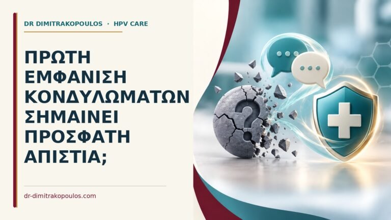 Ιατρικό cover για: Πρώτη εμφάνιση κονδυλωμάτων σημαίνει πρόσφατη απιστία