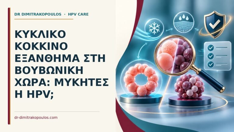 Ιατρικό cover για: Κυκλικό κόκκινο εξάνθημα στη βουβωνική χώρα: μύκητες ή HPV
