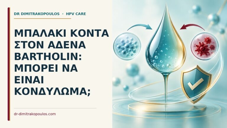 Ιατρικό cover για: Μπαλάκι κοντά στον αδένα Bartholin: μπορεί να είναι κονδύλωμα
