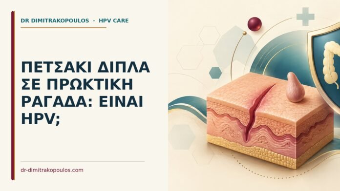 Πετσάκι δίπλα σε πρωκτική ραγάδα: είναι HPV Ιατρικό cover για: Πετσάκι δίπλα σε πρωκτική ραγάδα: είναι HPV