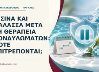 Πισίνα και θάλασσα μετά τη θεραπεία κονδυλωμάτων: πότε επιτρέπονται; Ιατρικό cover για: Πισίνα και θάλασσα μετά τη θεραπεία κονδυλωμάτων: πότε επιτρέπονται