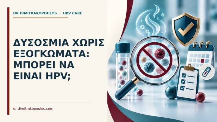 Ιατρικό cover για: Δυσοσμία χωρίς εξογκώματα: μπορεί να είναι HPV