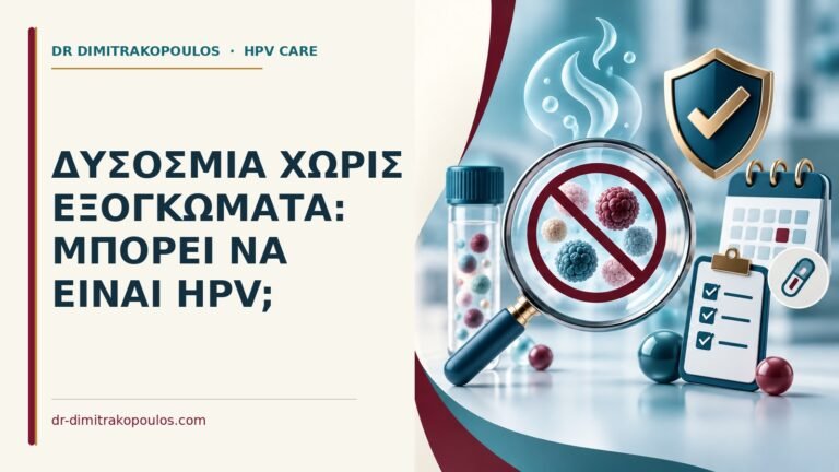 Ιατρικό cover για: Δυσοσμία χωρίς εξογκώματα: μπορεί να είναι HPV