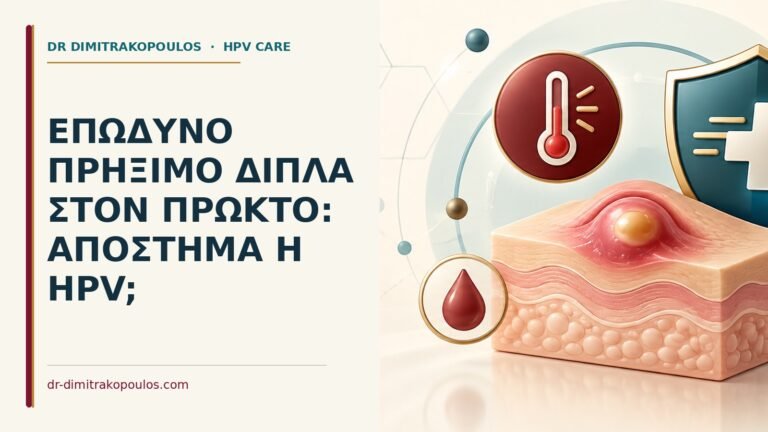 Ιατρικό cover για: Επώδυνο πρήξιμο δίπλα στον πρωκτό: απόστημα ή HPV