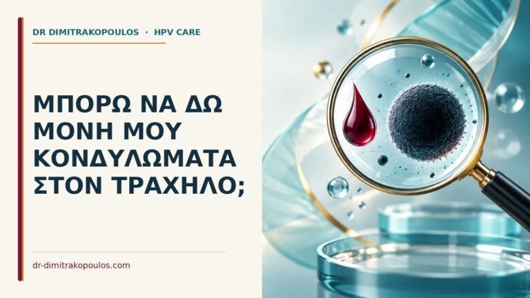 Ιατρικό cover για: Μπορώ να δω μόνη μου κονδυλώματα στον τράχηλο