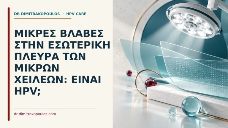 Ιατρικό cover για: Μικρές βλάβες στην εσωτερική πλευρά των μικρών χειλέων: είναι HPV