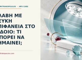 Βλάβη με λευκή επιφάνεια στο αιδοίο: τι μπορεί να σημαίνει; Ιατρικό cover για: Βλάβη με λευκή επιφάνεια στο αιδοίο: τι μπορεί να σημαίνει