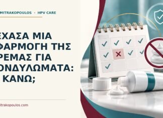 Ξέχασα μία εφαρμογή της κρέμας για κονδυλώματα: τι κάνω; Ιατρικό cover για: Ξέχασα μία εφαρμογή της κρέμας για κονδυλώματα: τι κάνω
