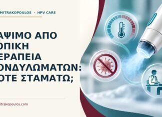 Κάψιμο από τοπική θεραπεία κονδυλωμάτων: πότε σταματώ; Ιατρικό cover για: Κάψιμο από τοπική θεραπεία κονδυλωμάτων: πότε σταματώ