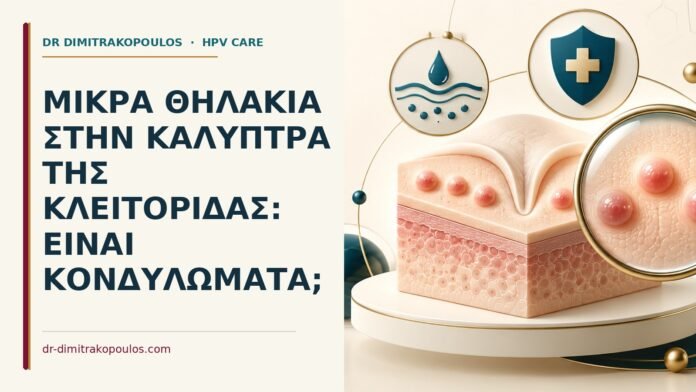 Μικρά θηλάκια στην καλύπτρα της κλειτορίδας: είναι κονδυλώματα Ιατρικό cover για: Μικρά θηλάκια στην καλύπτρα της κλειτορίδας: είναι κονδυλώματα