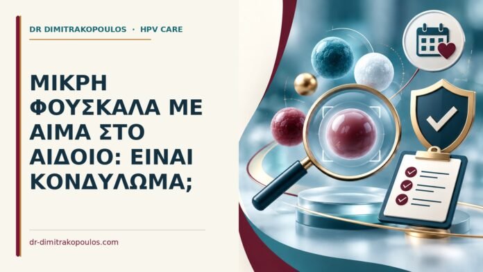 Μικρή φουσκάλα με αίμα στο αιδοίο: είναι κονδύλωμα Ιατρικό cover για: Μικρή φουσκάλα με αίμα στο αιδοίο: είναι κονδύλωμα