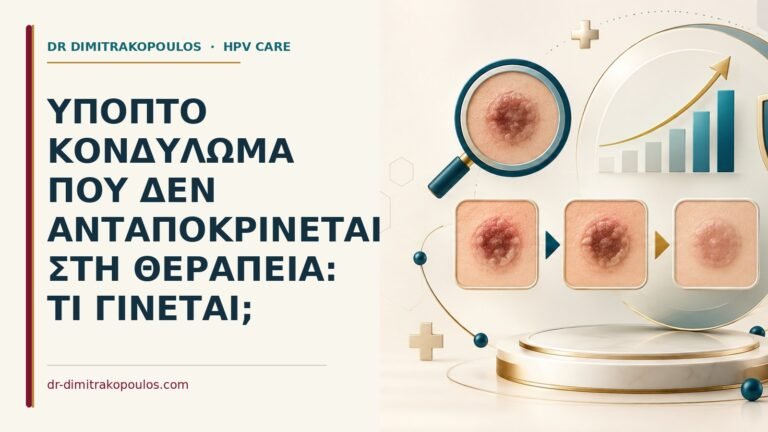 Ιατρικό cover για: Ύποπτο κονδύλωμα που δεν ανταποκρίνεται στη θεραπεία: τι γίνεται