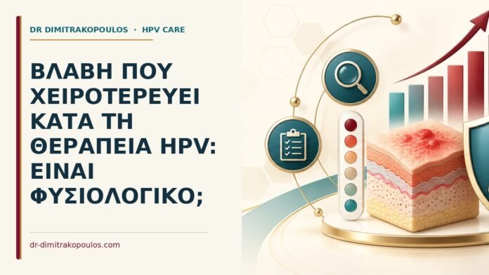 Ιατρικό cover για: Βλάβη που χειροτερεύει κατά τη θεραπεία HPV: είναι φυσιολογικό