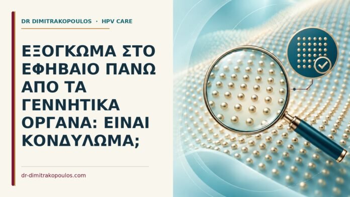 Εξόγκωμα στο εφηβαίο πάνω από τα γεννητικά όργανα: είναι κονδύλωμα Ιατρικό cover για: Εξόγκωμα στο εφηβαίο πάνω από τα γεννητικά όργανα: είναι κονδύλωμα