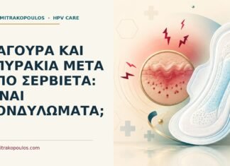 Ιατρικό cover για: Φαγούρα και σπυράκια μετά από σερβιέτα: είναι κονδυλώματα
