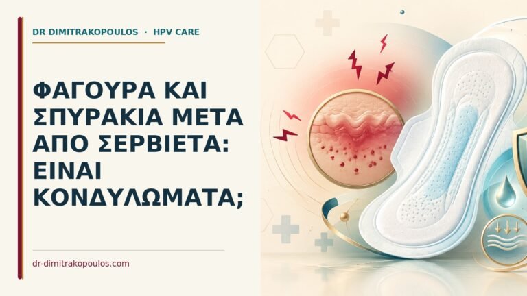 Ιατρικό cover για: Φαγούρα και σπυράκια μετά από σερβιέτα: είναι κονδυλώματα