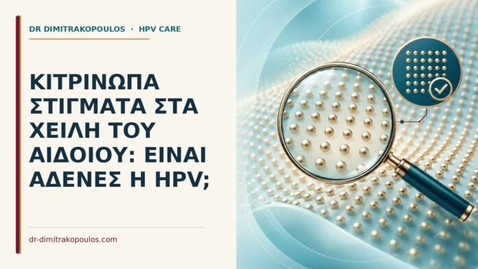 Κιτρινωπά στίγματα στα χείλη του αιδοίου: είναι αδένες ή HPV Ιατρικό cover για: Κιτρινωπά στίγματα στα χείλη του αιδοίου: είναι αδένες ή HPV