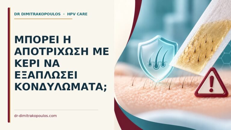 Ιατρικό cover για: Μπορεί η αποτρίχωση με κερί να εξαπλώσει κονδυλώματα