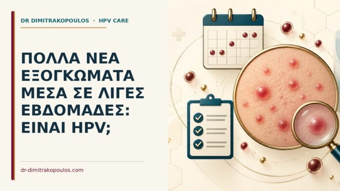 Ιατρικό cover για: Πολλά νέα εξογκώματα μέσα σε λίγες εβδομάδες: είναι HPV