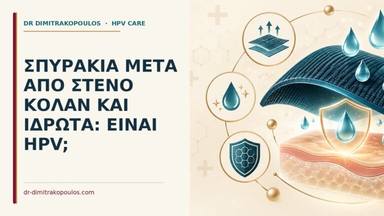 Ιατρικό cover για: Σπυράκια μετά από στενό κολάν και ιδρώτα: είναι HPV