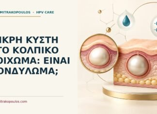 Μικρή κύστη στο κολπικό τοίχωμα: είναι κονδύλωμα; Ιατρικό cover για: Μικρή κύστη στο κολπικό τοίχωμα: είναι κονδύλωμα