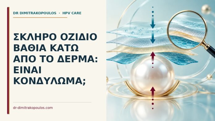 Σκληρό οζίδιο βαθιά κάτω από το δέρμα: είναι κονδύλωμα Ιατρικό cover για: Σκληρό οζίδιο βαθιά κάτω από το δέρμα: είναι κονδύλωμα