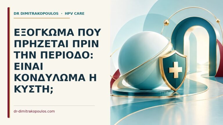 Ιατρικό cover για: Εξόγκωμα που πρήζεται πριν την περίοδο: είναι κονδύλωμα ή κύστη