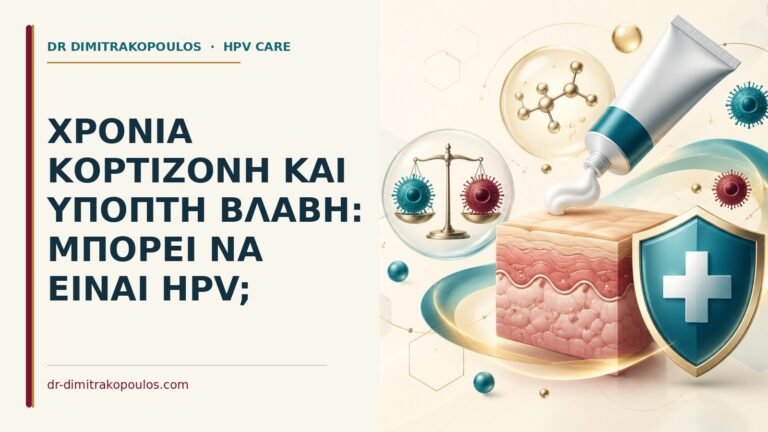 Ιατρικό cover για: Χρόνια κορτιζόνη και ύποπτη βλάβη: μπορεί να είναι HPV