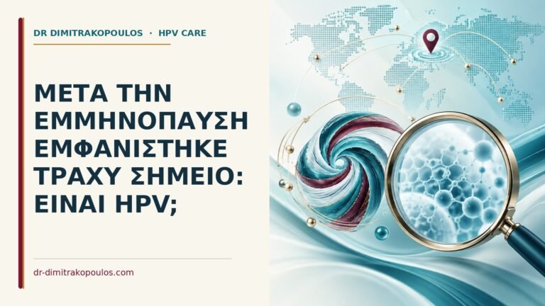 Ιατρικό cover για: Μετά την εμμηνόπαυση εμφανίστηκε τραχύ σημείο: είναι HPV