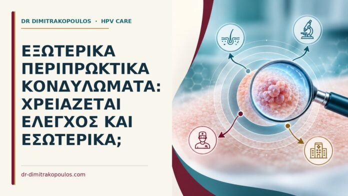 Εξωτερικά περιπρωκτικά κονδυλώματα: χρειάζεται έλεγχος και εσωτερικά Ιατρικό cover για: Εξωτερικά περιπρωκτικά κονδυλώματα: χρειάζεται έλεγχος και εσωτερικά